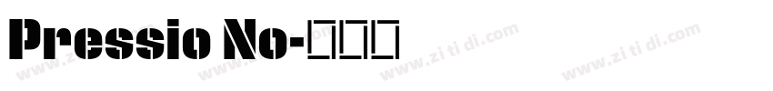 Pressio No字体转换